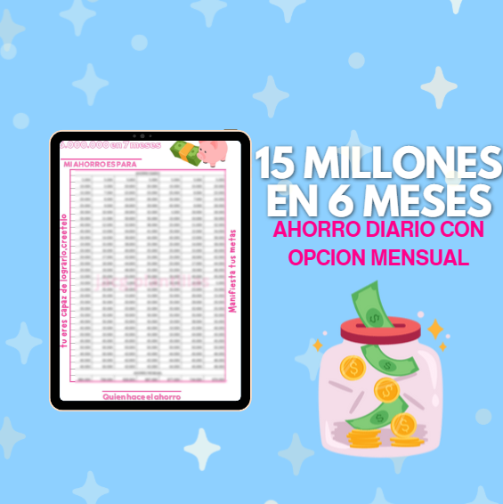 15 Millones en 6 meses