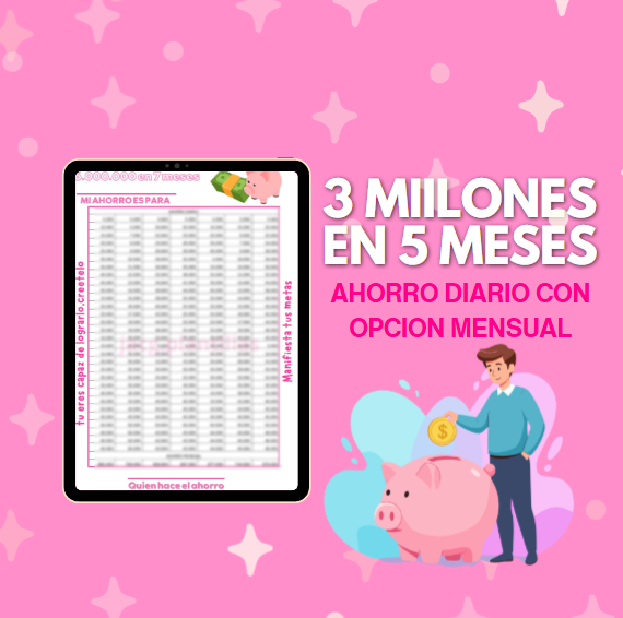 3 millones en 5 meses