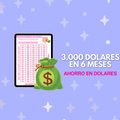 3.000 dólares en 6 meses