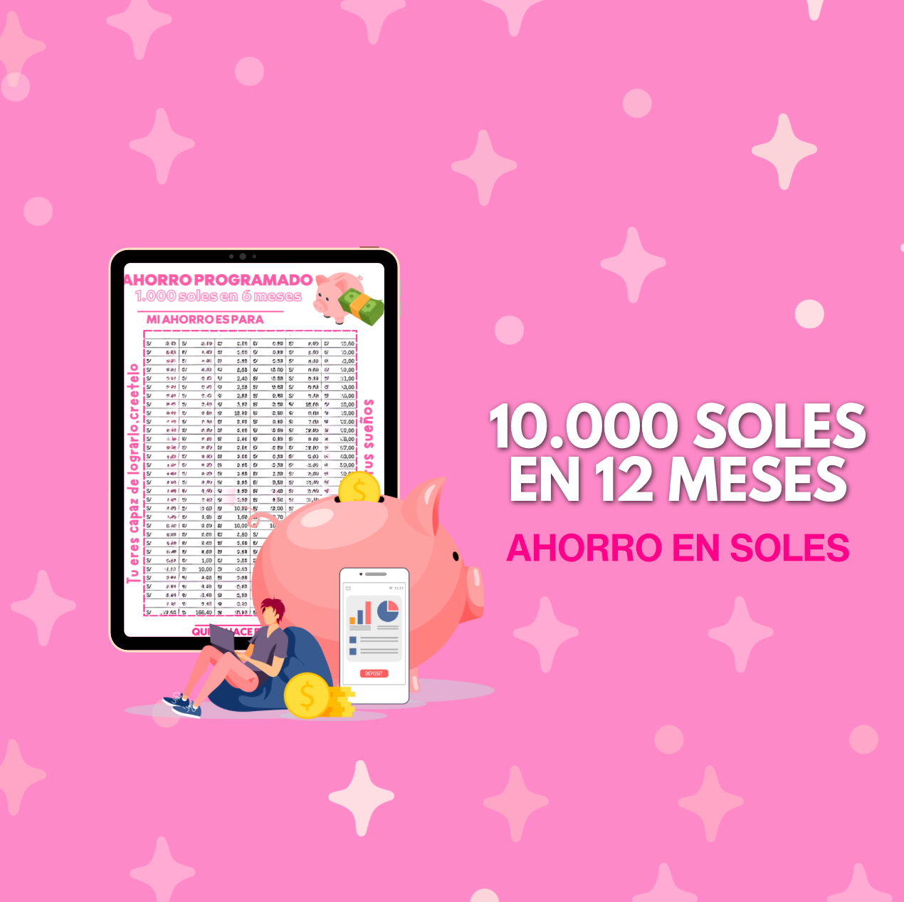 10.000 soles en 12 meses